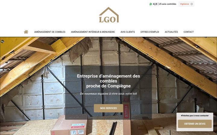 Screenshot of greniers-de-loise.fr
