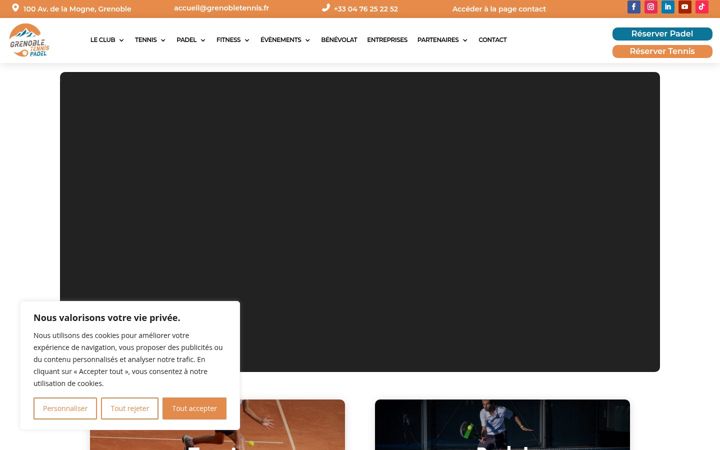 Screenshot of grenobletennis.fr