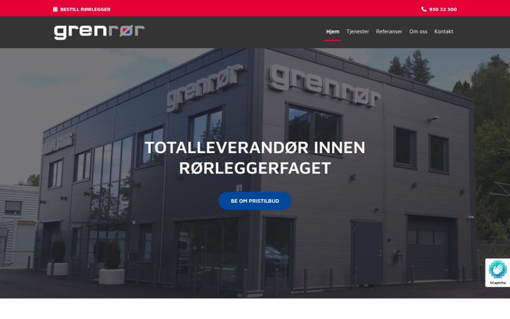 Screenshot stránky grenror.no
