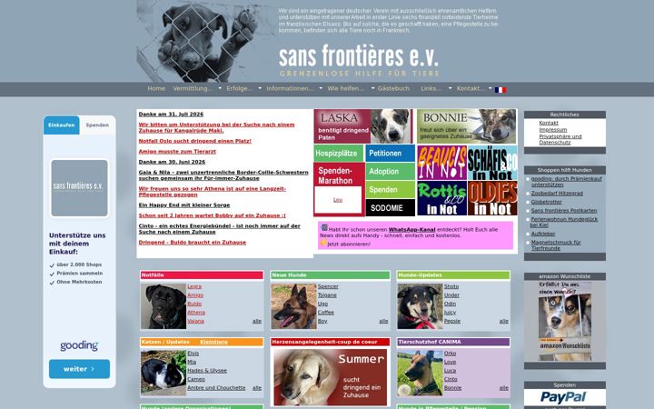 Screenshot of grenzenlose-hundehilfe.de