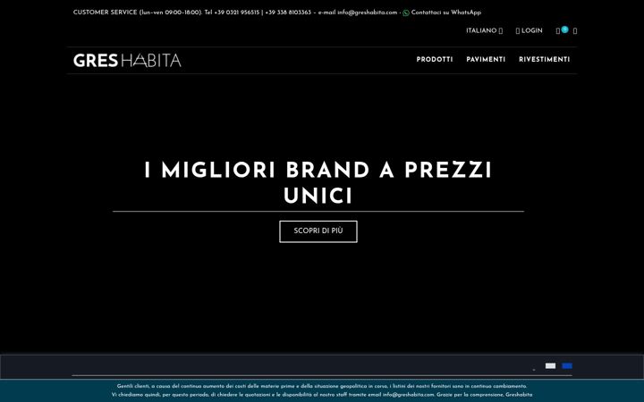 Screenshot of greshabita.com