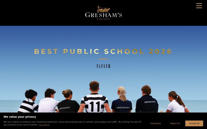 Screenshot of greshams.com