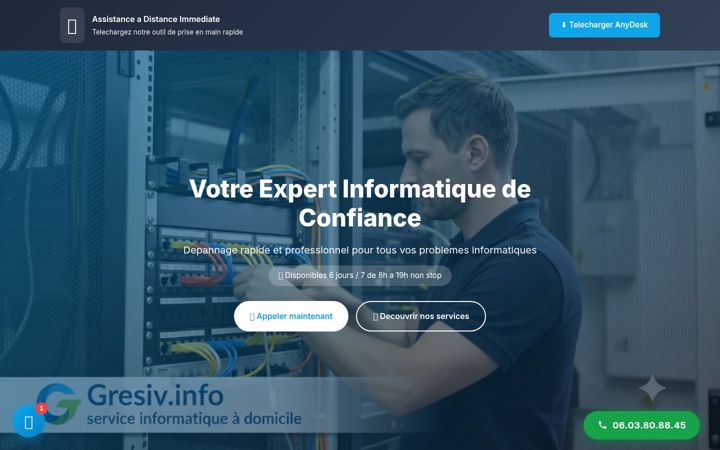 Screenshot of gresiv.info