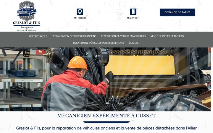 Screenshot of greslot-et-fils.fr