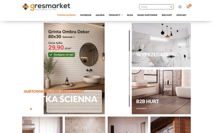 Screenshot of gresmarket.pl