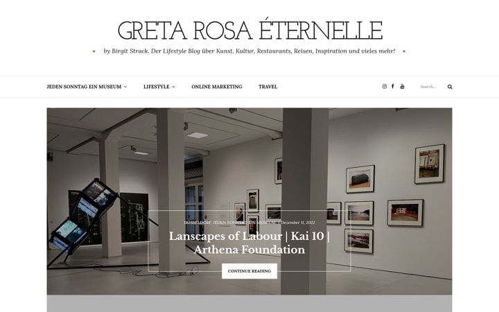 Screenshot of gretarosa.de