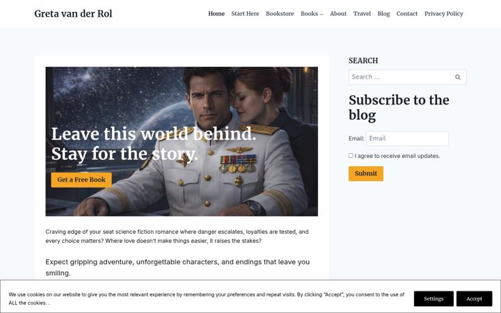 Screenshot of gretavanderrol.net