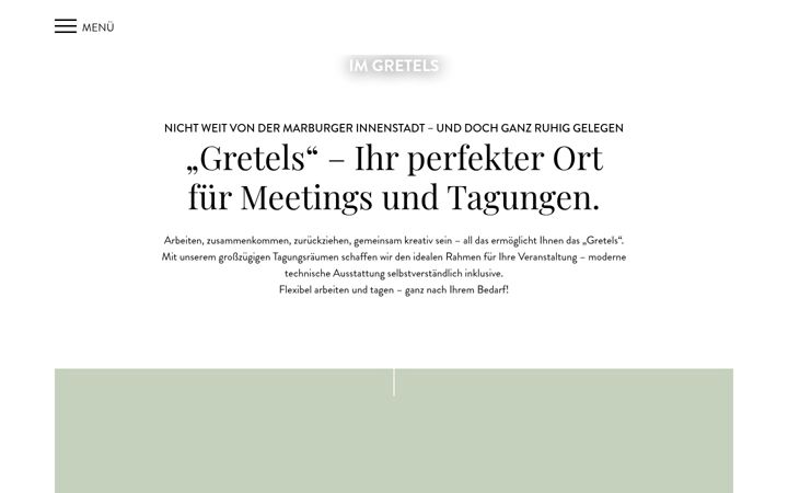 Screenshot of gretels-tagungen.de