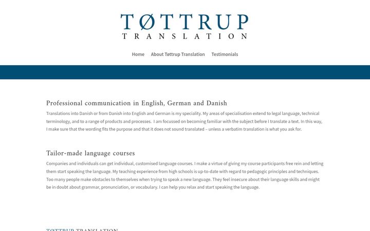 Screenshot of grethetottrup.dk