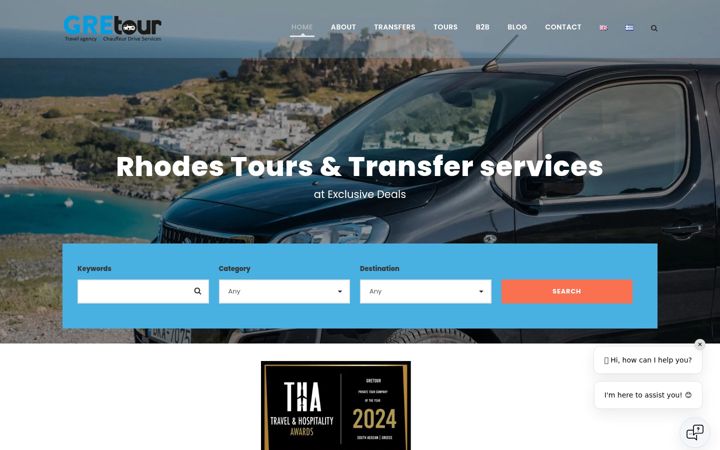 Screenshot of gretour.com