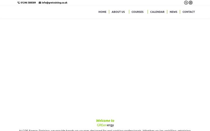 Screenshot of gretraining.co.uk