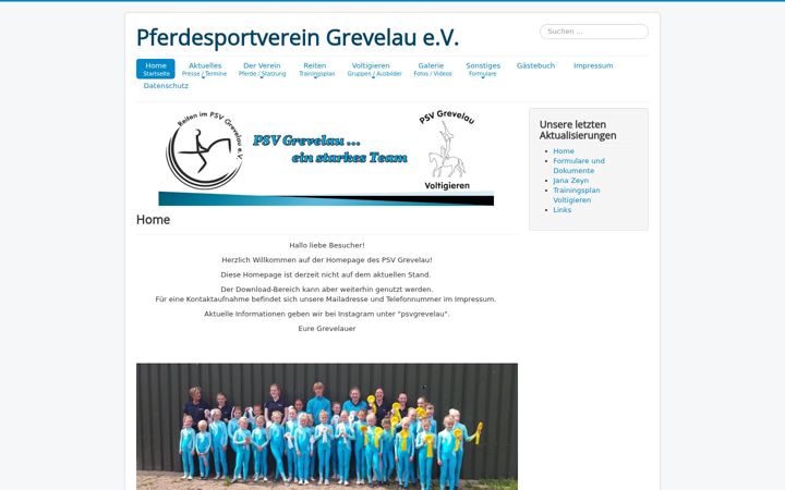 Screenshot of grevelau.de