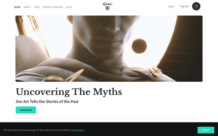 Screenshot of grevjewellery.com
