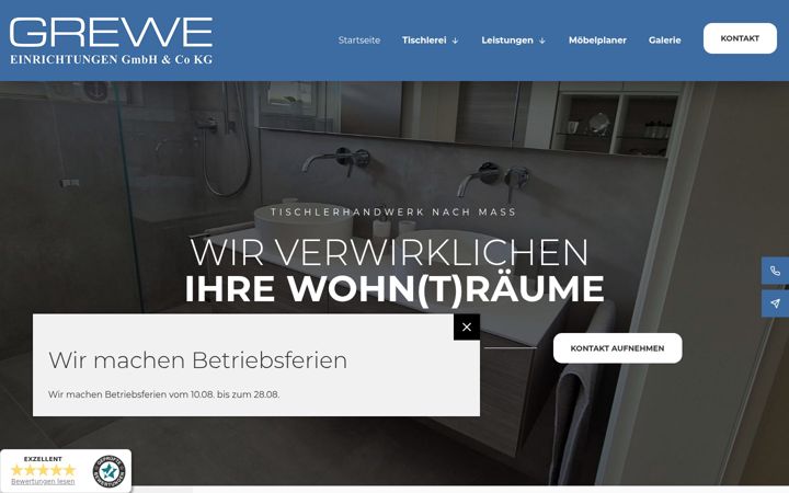 Screenshot of grewe-einrichtungen.de