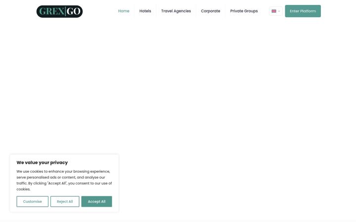Screenshot of grexgo.com