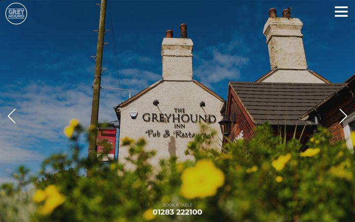 Screenshot of greyhoundwoodville.co.uk