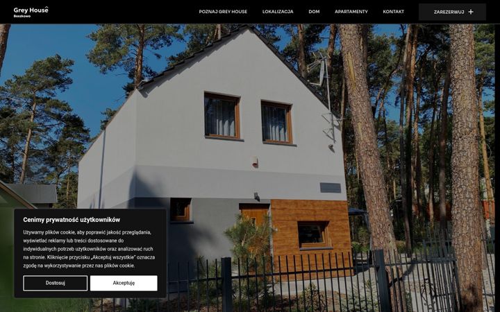 Screenshot of greyhouse-boszkowo.pl