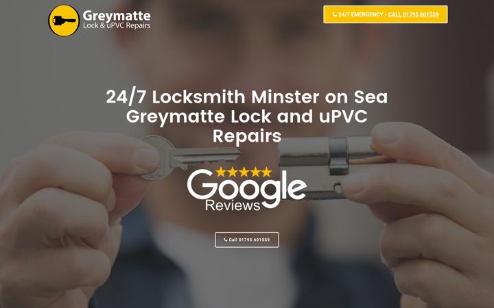 Screenshot of greymattelockandupvcrepairs.co.uk