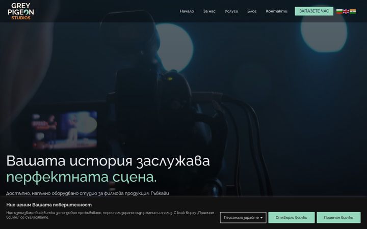 Screenshot of greypigeons.com
