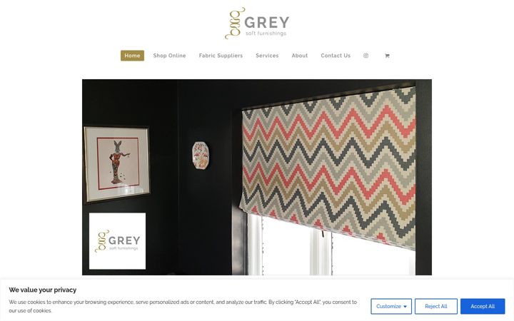 Screenshot of greysoftfurnishings.co.uk