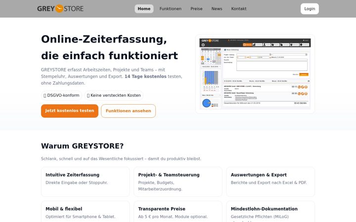 Screenshot of greystore.de
