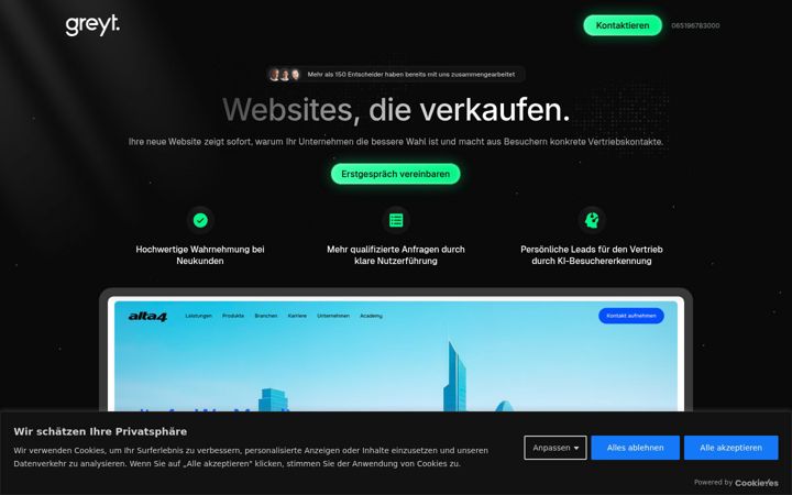 Screenshot of greyt-webseiten.de