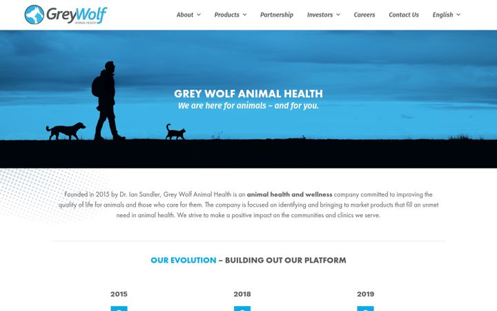 Screenshot of greywolfah.com