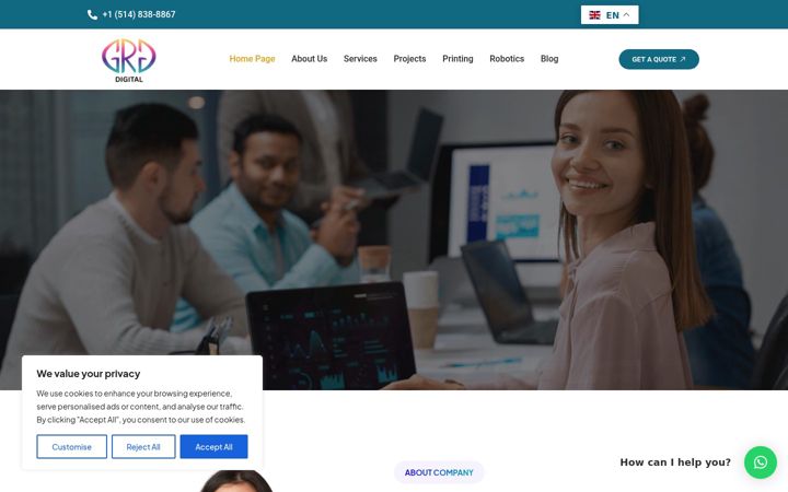 Screenshot of grgdigital.ca