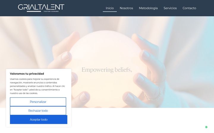 Screenshot of grialtalent.com
