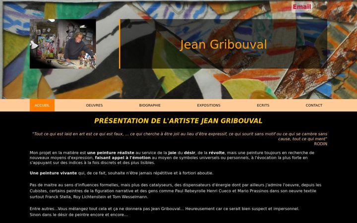 Screenshot of gribouval-jean-peintre.com