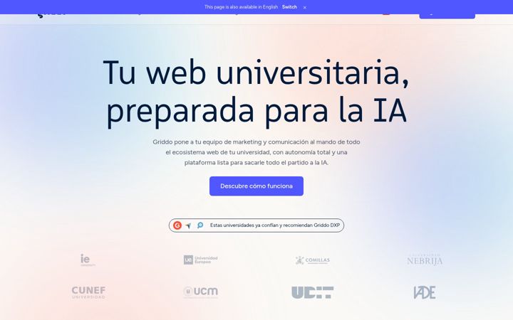 Screenshot of griddo.io