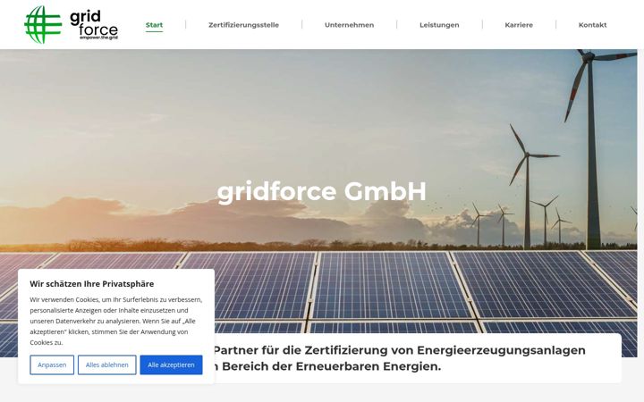 Screenshot of gridforce.tech