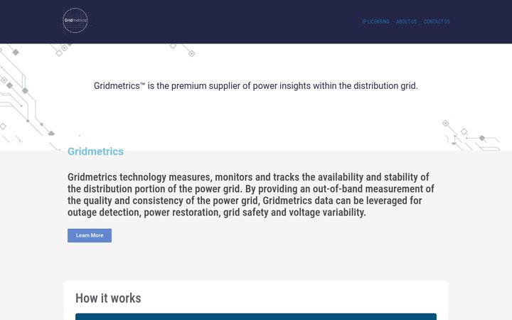 Screenshot of gridmetrics.io