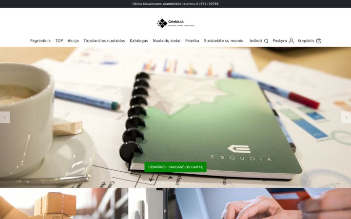 Screenshot of griebk.lt