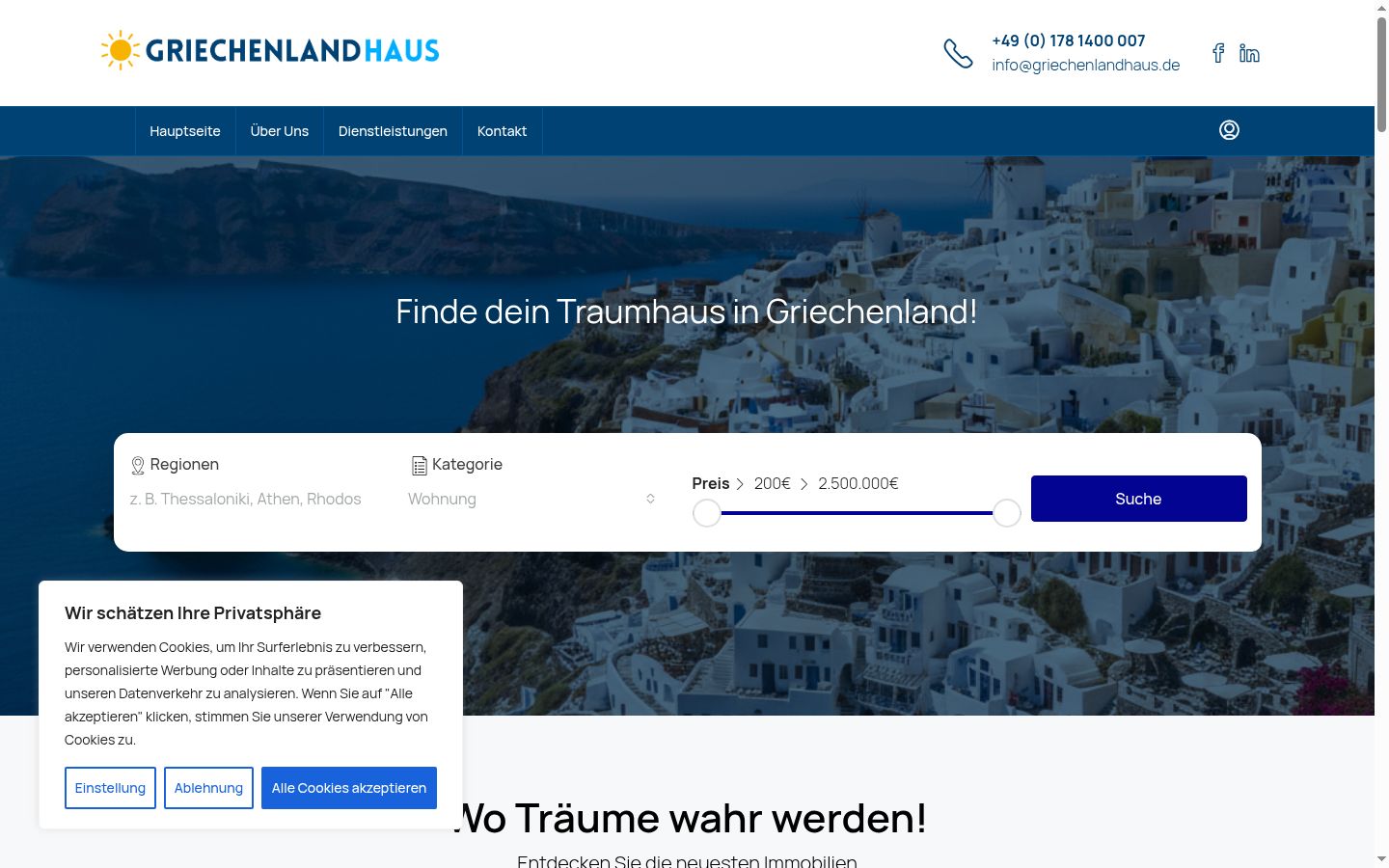 Screenshot van de toestemmingsbanner zoals getoond vóór enige interactie