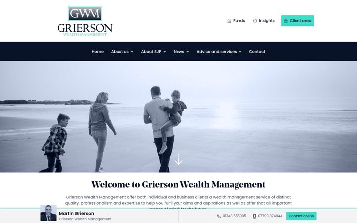 Screenshot of griersonwm.co.uk