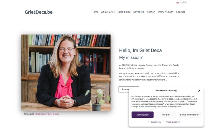 Screenshot of grietdeca.be