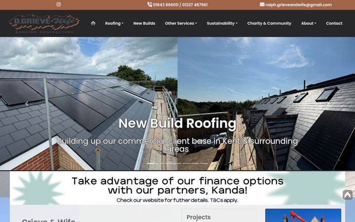 Screenshot of grieveandwife.co.uk