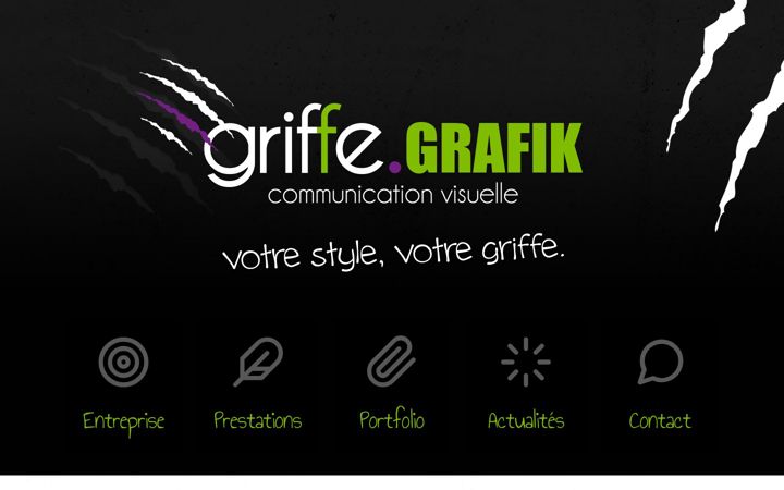 Screenshot of griffegrafik.com
