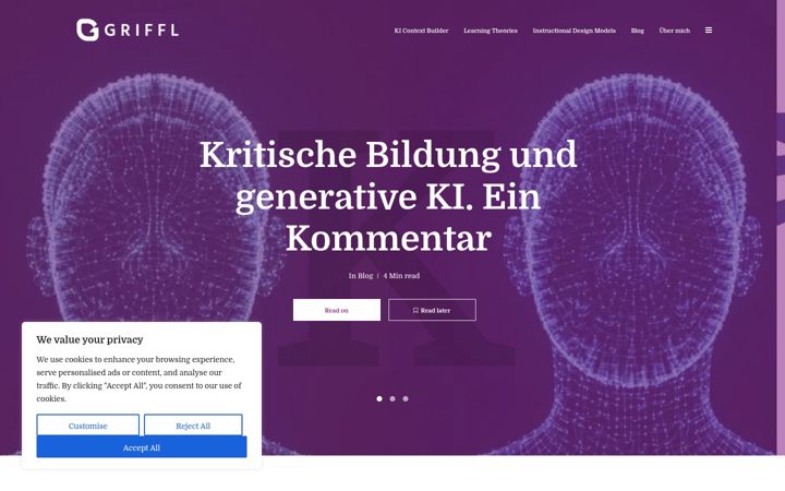 Screenshot of griffl.org