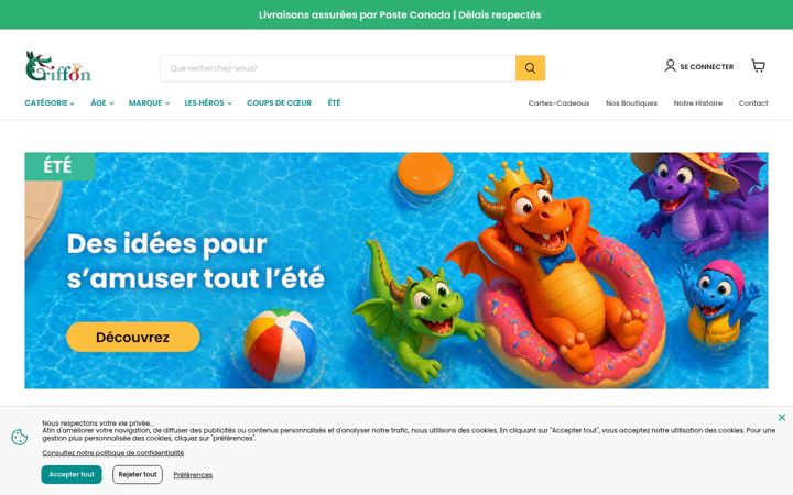 Screenshot of griffon.ca