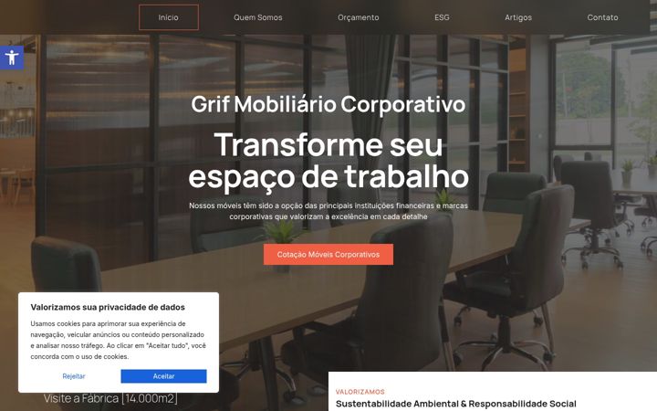 Screenshot of grifnet.com.br