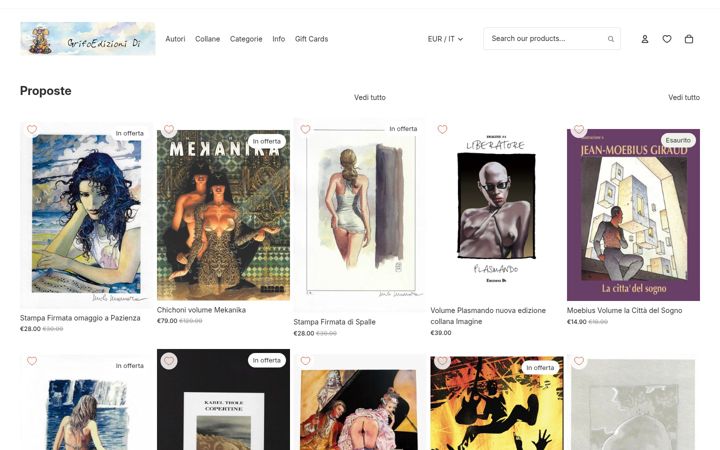 Screenshot of grifoedizionidi.com
