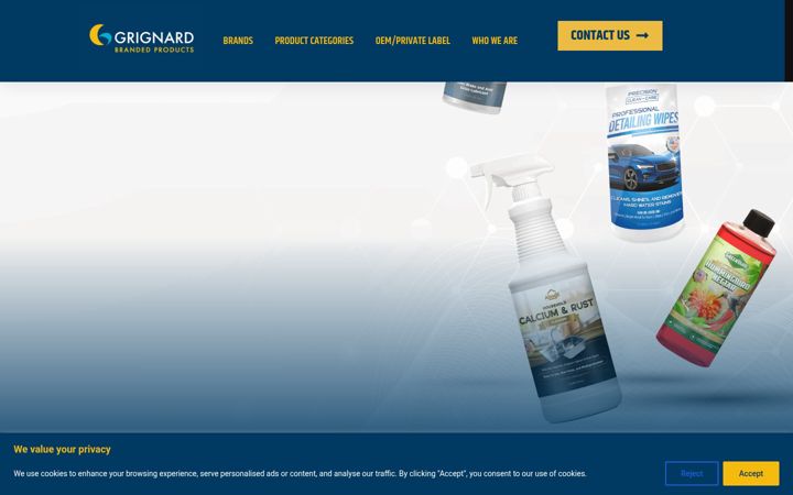 Zrzut ekranu grignardbp.com