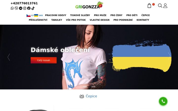 Screenshot of grigonzza.cz