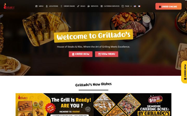 Screenshot of grillados.ca