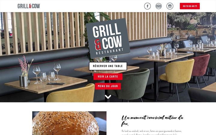 Screenshot of grillandcow.com