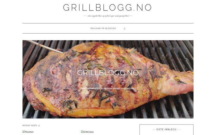Screenshot of grillblogg.no
