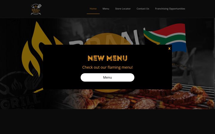 Screenshot of grillboys.co.za