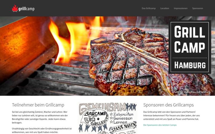 Screenshot of grillcamp-hamburg.de
